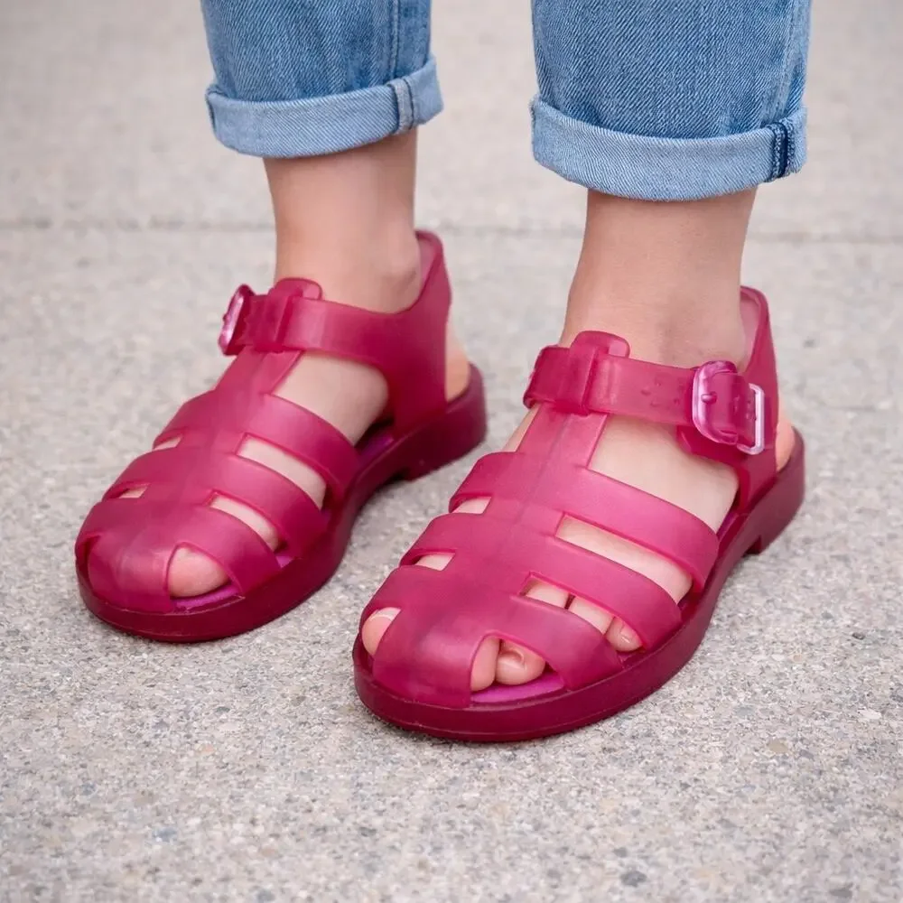 Tucker & Tate Pink Clear Sparkle Jellies Sandals 5